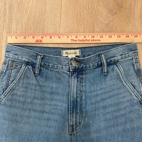 MADEWELL The Perfect Vintage Straight Carpenter Jeans Size 28 Dunview Blue Retro - Picture 12 of 12